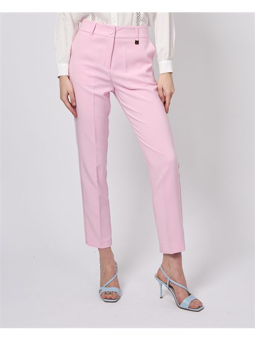 Pantaloni rosa a gamba dritta Mademoiselle du Monde MADEMOISELLE DU MONDE | F448-PA4819PINK